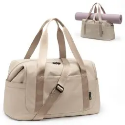 Produktbild: GOLF QUALITY Sporttasche Trainingstasche,Rucksack-Funktion mit Nassfach 31L Reisetasche Fitnesstasche Gym Fitness Handgepäck Weekender Bag Reise Tasche Herren Damen Apricot