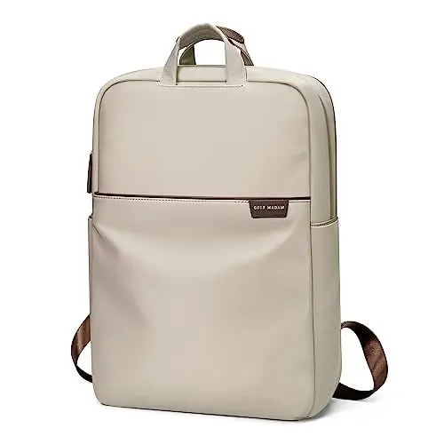 Produktbild: GOLF SUPAGS 17 Zoll Rucksack Damen Laptop Damen Handgepäck Groß Rucksack Uni Reisetasche Dayback Laptopfach für Reise Business Computer Arbeitstasche Aprikose