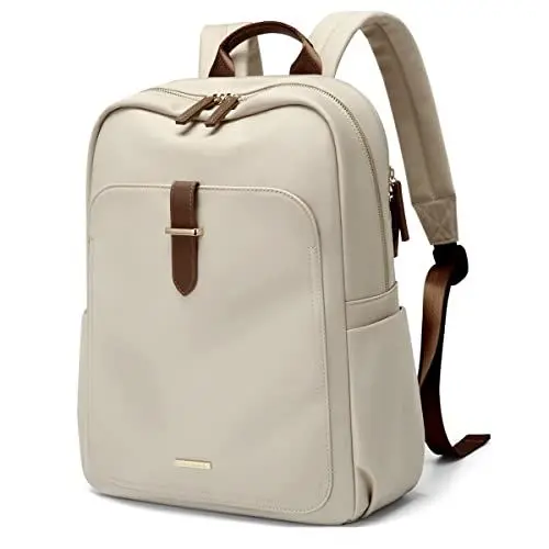 Produktbild: GOLF SUPAGS Laptop Rucksack Damen Elegant 16 Zoll Schulrucksack Herren Arbeit Rucksack mit Laptopfach Backpack Women Daypacks für Uni Travel Reise Aprikose