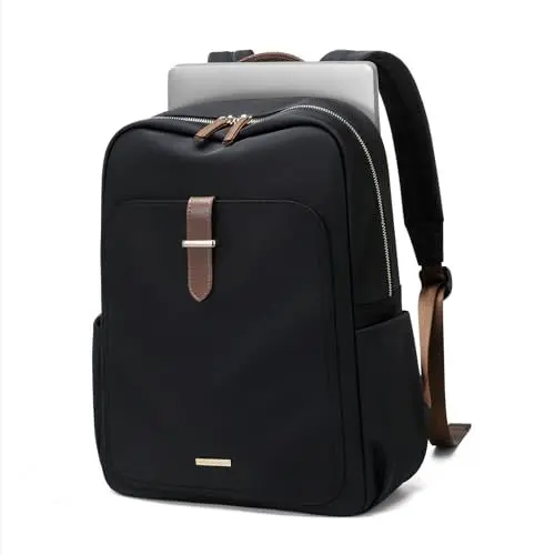 Produktbild: GOLF SUPAGS Rucksack Damen, Große Laptop Rucksack 16 Zoll Schulrucksack Laptoptasche Business Rucksäcke Damen Arbeit Reisen Rucksack für Herren Rucksack College, Schwarz