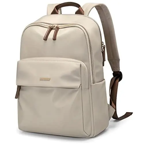 Produktbild: GOLF SUPAGS Stilvoller Laptop Rucksack für Damen, Arbeit, Uni und Reisen, multifunktionaler Rucksack, Schultasche, passend für 16 Zoll Laptops (Aprikose)