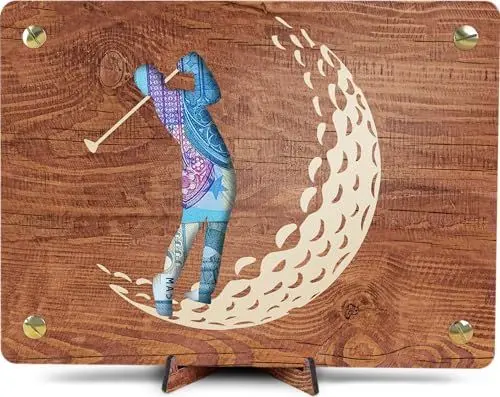 Produktbild: Golf Geschenk - XL Geldgeschenk aus Holz inkl. Ständer | Golf - Golf Geschenke Für Männer, Golf Geschenke Für Frauen, Golf Zubehör, Golfer, Golfer Geschenk