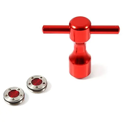 Produktbild: HOKZYHOUSE 2 Stück 25-40 G Rote Golf-Putter-Gewichte Golf-Schraubenschlüssel-Werkzeug für Scotty Cameron Putter(30g)