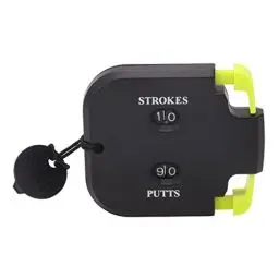 Produktbild: Golf-Score-Zähler, 2-stelliger Golf-Schlagzähler mit Hilfs-Zeroing-Funktion, Golf-Shot-Count-Stroke-Putt-Score-Zähler, Drückender Mechanischer Scoring-Zähler für 2 Spieler(Schwarz und Grün)