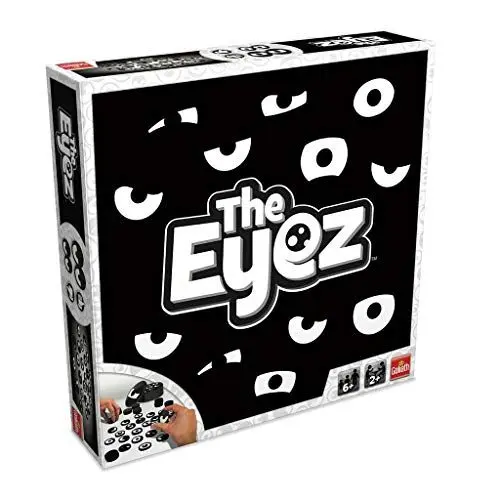 Produktbild: Goliath 30972 The Eyez | Familien- und Partyspiel mit lustigen Augenpaaren | spannendes Memory-Spiel | Aktions-Spiel für Kinder und Erwachsene fördert Konzentration | Gedächtnis-Spiel ab 6 Jahren