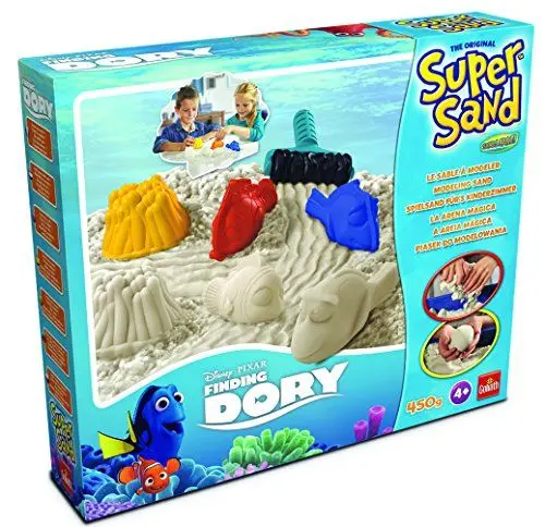 Produktbild: Goliath 83270 | Super-Sand-Set Disney-Finding-Dory | baue Dein traumhaftes Korallenriff aus Super Sand erlebe spannende Abenteuer mit Dorie, Nemo und Co. | ab 4 Jahren