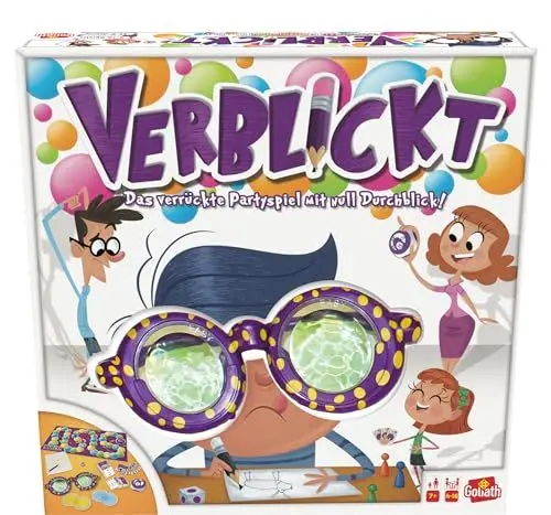 Produktbild: Goliath - VERBLICKT - Gesellschaftsspiel für Kinder, Spiele ab 7 Jahren, Partyspiele für 4 bis 16 Spieler, Errate die Zeichnungen richtig und sammle Punkte, Kreatives Zeichenspiel für die Familien