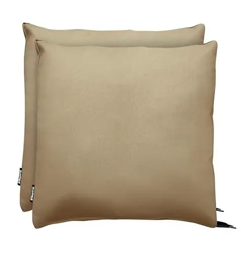 Produktbild: Goliez® 2er Set Stuhlkissen 45x45cm Polsterung Sitzpolster, Bequeme Sitzkissen für Gartenstuhl, Outdoor Gartenmöbel Stuhlauflage, Indoor Stuhl Kissen (2, Braun, 45x45x5cm)