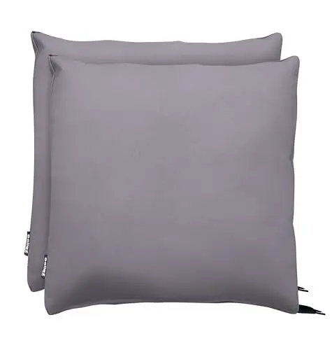 Produktbild: Goliez® 2er Set Stuhlkissen 45x45cm Polsterung Sitzpolster, Bequeme Sitzkissen für Gartenstuhl, Outdoor Gartenmöbel Stuhlauflage, Indoor Stuhl Kissen (2, Grau, 45x45x5cm)