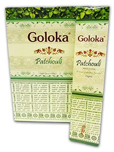 Produktbild: Goloka Original Indische Räucherstäbchen Patchouli 180 Gramm 12X15 Gramm