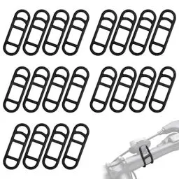 Produktbild: GOLRISEN 20 Stk Fahrrad Silikonband Taschenlampe Gummiband Fahrrad Stretch Gummiringe Fahrrad Befestigungsband Fahrradhalterung Silikon Gurt für die meisten Fahrräder Feste Lichter Navigation Flaschen