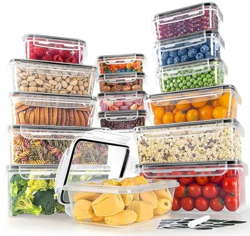 Produktbild: GoMaihe Frischhaltedosen mit Deckel 16 Stück - Extrem Auslaufsicher BPA-frei Gefrierdosen - Meal Prep Boxen für Spülmaschinen Mikrowellen Kühlschrank Gefriergeeignet