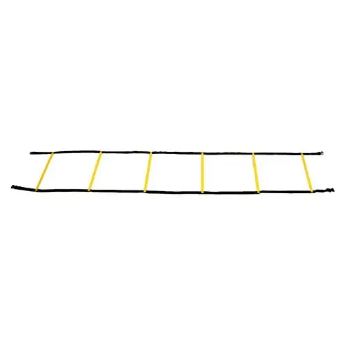Produktbild: Gonetre Wettkampfsport Geschwindigkeits-Agility-Trainingsleiter 2,6 M Feste Agility-Leiter Geschwindigkeitstrainingsausrüstung für Fußball Basketball 45 * 8 * 7 cm Fußballzubehör