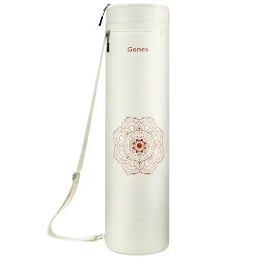 Produktbild: Gonex Yogatasche, Yogamatte Tasche Durchgehender Reißverschluss für Robuste wasserdichte Yogamatten-Tragetasche mit Wasserdichter Fachtasche für Nasse Handtücher Verstellbarem Schultergurt