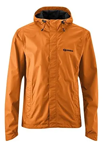 Produktbild: Gonso Save Light, Herren Fahrradjacke, Wasserdichte Regenjacke, Wasserdicht bis 10.000 mm & winddicht, G-Tex, 2-Lagenlaminat & getapte Nähte, Weite Passform, PFC-frei, Gelb, Gr. 5XL