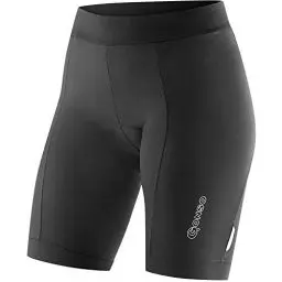Produktbild: Gonso Lisa, Kurze Damen Fahrradhose, Radtight mit Dry Up Air Sitzpolster, Hohe Bewegungselastizität und Komfortbund, Enganliegende Passform, Schwarz, Gr. 40