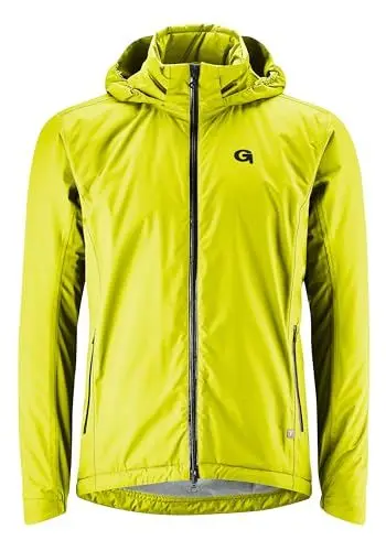 Produktbild: Gonso Save Therm, Herren Fahrradjacke, wasserdichte Regenjacke, Wasserdicht bis 10.000 mm & Winddicht, G-Tex, Warme Primaloft Silver Insulation, Weite Passform, PFC-frei, Schwarz, Gr. 5XL