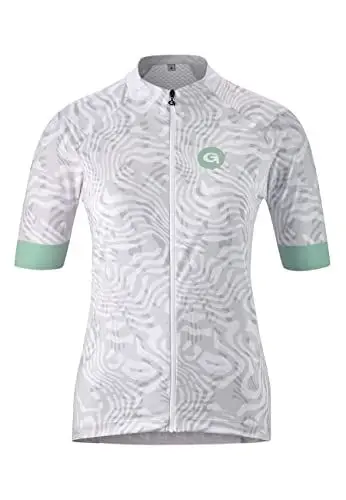 Produktbild: Gonso Scalette Kurzarm Full-Zip Fahrradtrikot Damen weiß