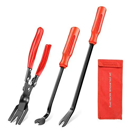 Produktbild: GOOACC Zangen-Set für Klammern und Befestigungen, Auto-Polster-Kombi-Reparatur-Set mit Aufbewahrungstasche für Auto, Armaturenbrett, 3-teiliges Set