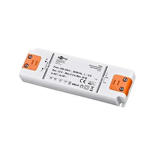 Produktbild: Goobay LED-Transformator·· SELV Class II·· DC-Betrieb 12 Volt 0,5-30 Watt