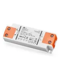 Produktbild: Goobay 30005 LED Transformator 230V auf 12V LED Niedervolttrafo für LED Beleuchtungen Gesamtlast bis 15 W 103 x 35,5 x 16 mm, Weiß/Orange
