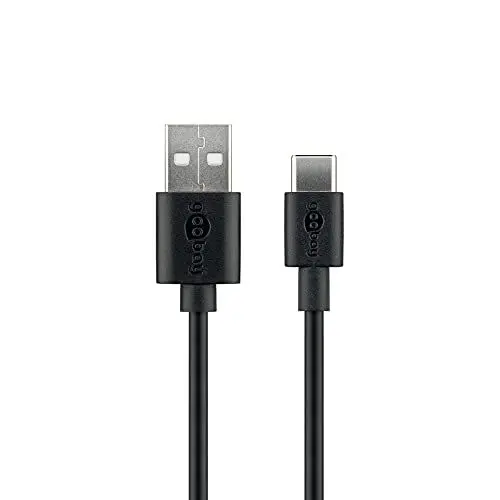 Produktbild: Goobay 59124 USB-C Kabel auf USB-A – Ladekabel mit 3 A für Smartphone und Tablet – 3 Meter