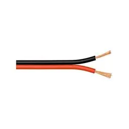 Produktbild: Goobay 67728 Lautsprecherkabel 2x0,75mm² CCA Litze / Boxenkabel Audio Kabel Meterware / Speaker Cable Litzenkabel Audiokabel / Subwoofer Kabel / Rot Schwarz / 10m