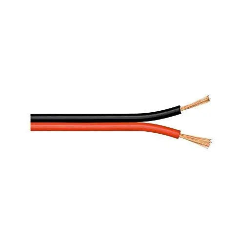 Produktbild: Goobay 15089 Lautsprecherkabel 2x0,5mm² Kupfer Litze / Boxenkabel Audio Kabel Meterware / Speaker Cable Kupferkabel Rot Schwarz / Subwoofer Kabel 10m