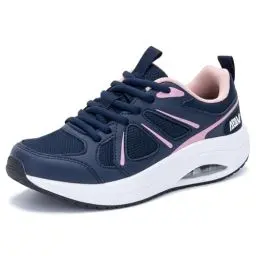 Produktbild: GOOBON Walkingschuhe Damen Arch Support Orthopädische Schuhe Plantarfasziitis Laufschuhe Komfortabel Atmungsaktiv Sportschuhe mit Luftpolster für Plattfüße Lindert Fußkater Rose Blau 42.5 EU