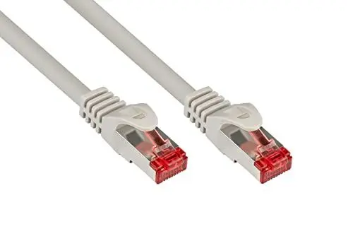 Produktbild: Good Connections Cat. 6 Ethernet LAN Patchkabel mit Rastnasenschutz RNS, S/FTP, PiMF, PVC, 250Mhz, Gigabit-fähig (10/100/1000-Base-T Ethernet Netzwerke), für Patchfelder, Patchpanels, Switch, Router, Modems, grau, 5m
