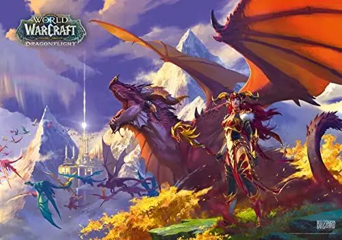 Produktbild: Good Loot Gaming Puzzle World of Warcraft Dragonflight Alexstrasza Game Artwork Adult Teen 1000 Piece Jigsaw Puzzle Gaming Puzzles Inspired by Computer Game 27