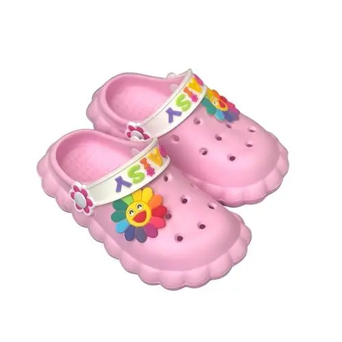 Produktbild: GOODEX Kinder Clogs Mädchen Kinderclogs Gartenschuhe Strandschuhe Sommerschuhe Pantoletten Pantoffeln Gartensandalen Rosa 24-25