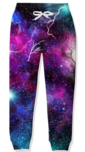 Produktbild: Goodstoworld Jogginghose Kinder Hosen Jungs Trainingshose Mädchen Sporthose Freizeithose Bunt Galaxi Trainingsanzug Bottoms 3D Druck Hose 12-13 Jahre 160