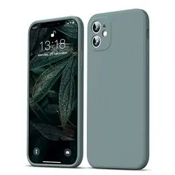 Produktbild: GOODVISH Hülle Kompatibel mit iPhone 11 | Ultra dünn Liquid Silicone Hülle | Kameraschutz und Bildschirmschutz | 360° Voll abgedeckte stoßfeste Handyhülle für iPhone 11-6,1 Zoll | Grün
