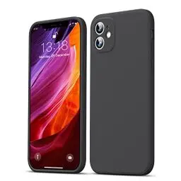 Produktbild: GOODVISH Hülle Kompatibel mit iPhone 11 | Ultra dünn Liquid Silicone Hülle | Kameraschutz und Bildschirmschutz | 360° Voll abgedeckte stoßfeste Handyhülle für iPhone 11-6,1 Zoll | Schwarz