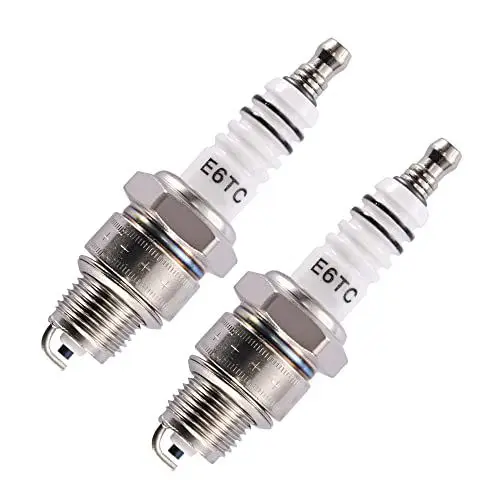 Produktbild: GOOFIT 2 teile/Satz Weiß E6tc ZüNdkerze ZüNdsatz Ersatz FüR 2 4 Hub 50cc 70cc 90cc 110cc ATV 150 Moped Roller Go Kart Dirtbike