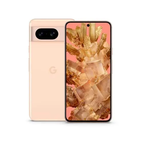 Produktbild: Google Pixel 8 – Android-Smartphone ohne SIM-Lock mit leistungsstarker Pixel-Kamera, 24 Stunden Akkulaufzeit und leistungsstarken Sicherheitsfunktionen – Rose, 128GB