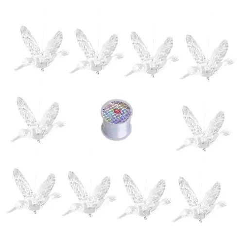 Produktbild: GOOHOCHY 11St Deckenpendel hochzeitsdeko deckenverkleidung Girlande Acrylkristallverzierungen Ornament Hängender Anhänger aufbewahren Deckenbehang Fenster Kranz auflegen Statue