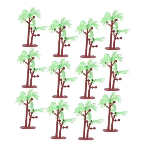 Produktbild: GOOHOCHY 15stücke Künstliche Kokosnussbaum Miniaturpflanzen Teiliges Für Terrarien Aquarien Und Dekoration Realistische Pflanzen Für Sandtisch Geburtstagstorte Und Pottpflanzen