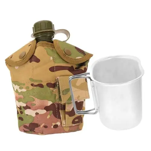 Produktbild: GOOHOCHY 1 Satz 3 Stk dreiteiliges Wasserkocher-Set wasserflasche outdoor trinkflaschen set Wasserkessel Wanderzubehör Camping-Ausrüstung Feld dreiteiliger Anzug Lieferungen Suite Nylon