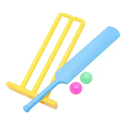 Produktbild: GOOHOCHY 1 Satz 4St Cricket-Spielzeug Cricketschläger-Ballstümpfe Ballspiel für Kinder Spiele im Hinterhof Spiele außerhalb Cricket-Set für Kinder Cricket Set Kinder Hinterhofgrille