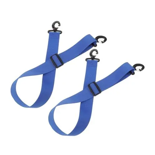Produktbild: GOOHOCHY 2st Skischuhriemen Träger Für Outdoor-Skates Verschleißfeste Schlittschuhleine Leine Für Rollschuhe Skiriemen Professionelle Skischuhleine Skischuhe Mit Seil Nylongewebe Blue