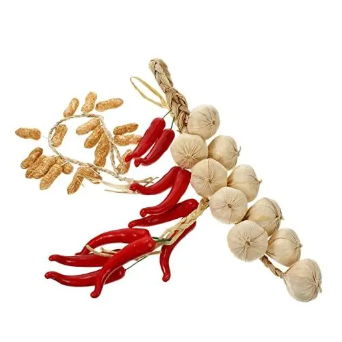 Produktbild: GOOHOCHY 3 STK Simulation Gemüse anhänger künstliche Nahrung Jalapeno Wanddekoration zum Aufhängen Künstliche Knoblauch Dekoration künstlicher Gemüseanhänger Obstdekor gehärteten Schaum rot