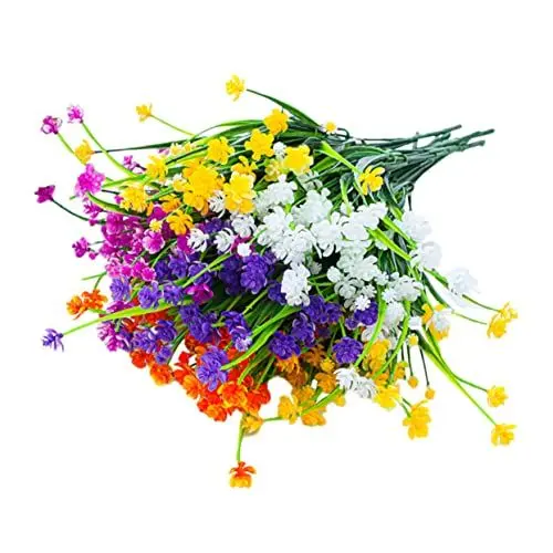 Produktbild: GOOHOCHY Praktischer Kunstrasen-blumenstrauß Kunststräuße Für Zuhause Hochzeit Garten Blumenarrangement Wasser Sparen