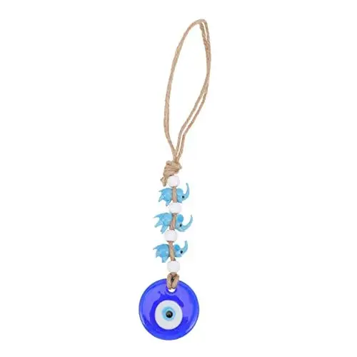 Produktbild: GOOHOCHY Türkisches Glas Evil Eye Autoanhänger Blauer Wanddeko Hochwertiges Design Für Schutz Positive Energie Für Auto Zuhause Elegante Dekoration Für Jeden