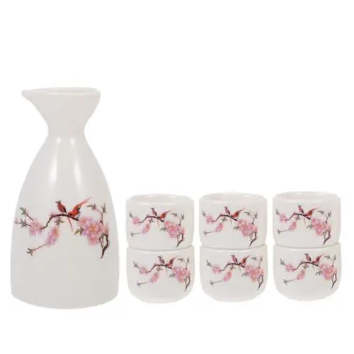 Produktbild: GOOHOCHY Set mit Sake-Bechern und Sake-Topf Keramik-Sake-Serviertopf Sake-Becher für Sake-Wein japanischer Stil