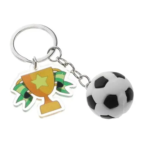 Produktbild: GOOHOCHY Schlüsselanhänger Mit Sportthema Fußball-partygeschenke Schlüsselanhänger Für Sportveranstaltungen Fußball-schlüsselanhänger Als Dekoration Preisanhänger