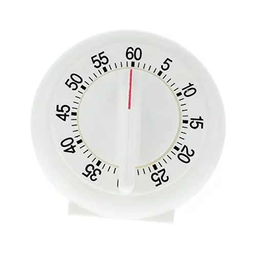 Produktbild: GOOHOCHY Mechanischer Küchentimer Manueller Eieruhr Zum Kochen 60-Minuten-Timer Ohne Batterie Für Braten Und Backen
