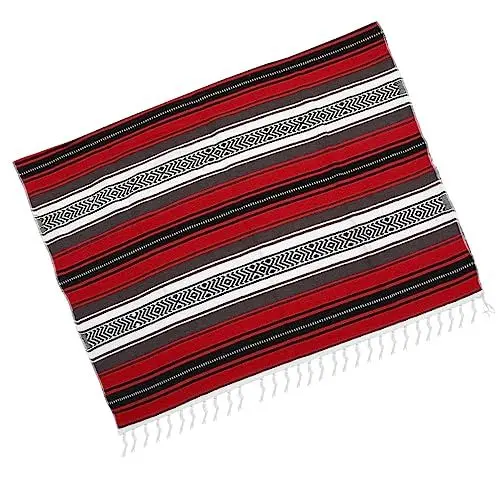 Produktbild: GOOHOCHY Mexikanische Decke Aus Polyester Und Baumwolle Weich Und Farbenfroh Für Schlafzimmer Sofa Und Auto