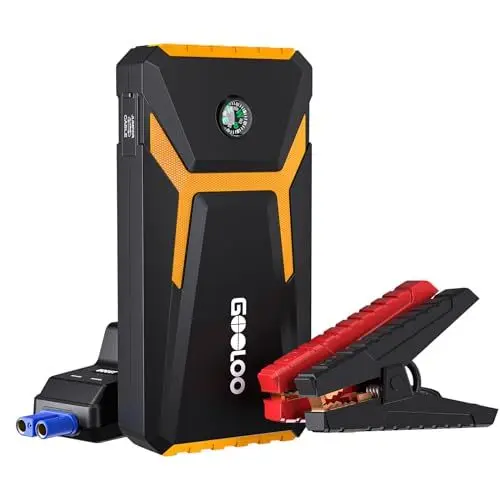 Produktbild: GOOLOO GE2000 Starthilfe Powerbank, 2000A Booster Auto Starthilfe mit LED Taschenlampe, Intelligentes Starthilfekabel, Supersafe 12V Auto Starthilfe für 6.0L Benzin und 4.0L Diesel